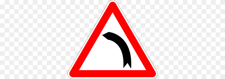 Dangerous Curve To The Left Sign, Symbol, Road Sign, Dynamite Png