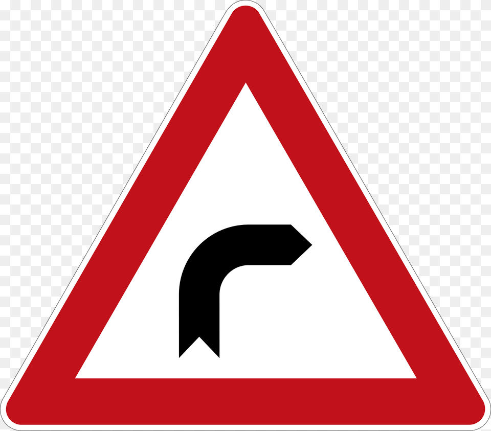 Dangerous Curve To The Right Slow Amp Stay To The Right Clipart, Sign, Symbol, Road Sign Free Transparent Png