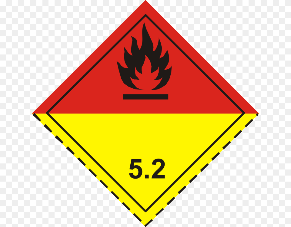 Dangerous Goods Organic Peroxide Label Oxidizing Agent, Sign, Symbol, Road Sign Free Png