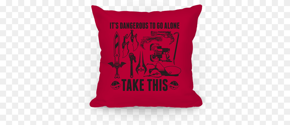 Dangerous To Go Alone Take This Going For A Nap, Cushion, Home Decor, Pillow Free Transparent Png