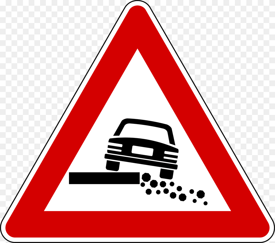 Dangerous Verges Clipart, Sign, Symbol, Road Sign Png Image