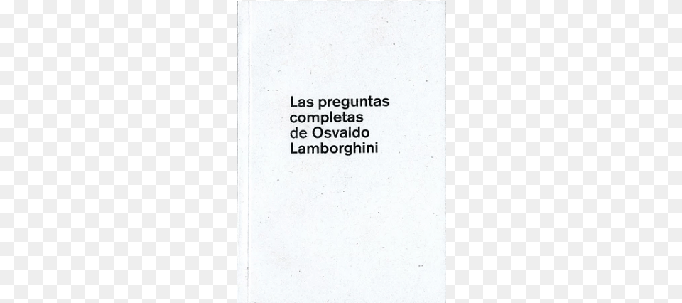 Dani Zelko Las Preguntas De Osvaldo Lamborghini Darkness, Page, Text, Book, Publication Png Image