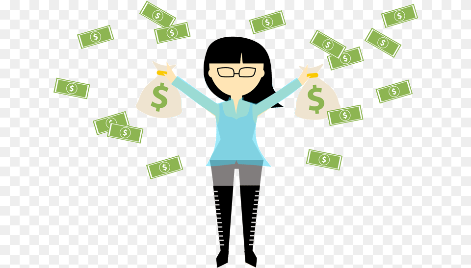 Dani Zhao Throwing Money In The Air Ipva 2011, Person, Clothing, Long Sleeve, Sleeve Png Image