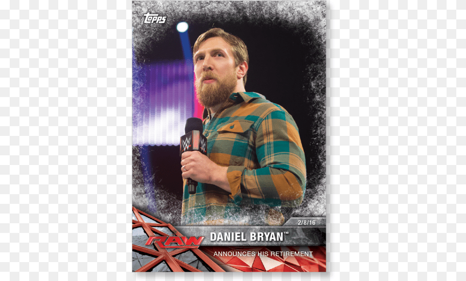 Daniel Bryan 2017 Wwe Road To Wrestlemania Base Cards Magento Placeholder, Head, Person, Beard, Microphone Png