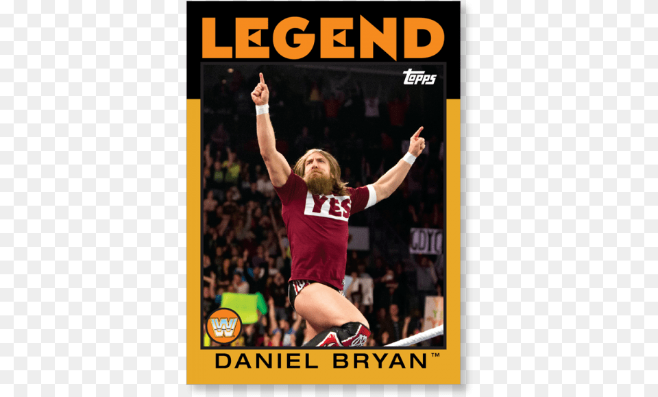 Daniel Bryan Daniel Bryan Wwe Legends Topps Card, Finger, Person, Body Part, Hand Png