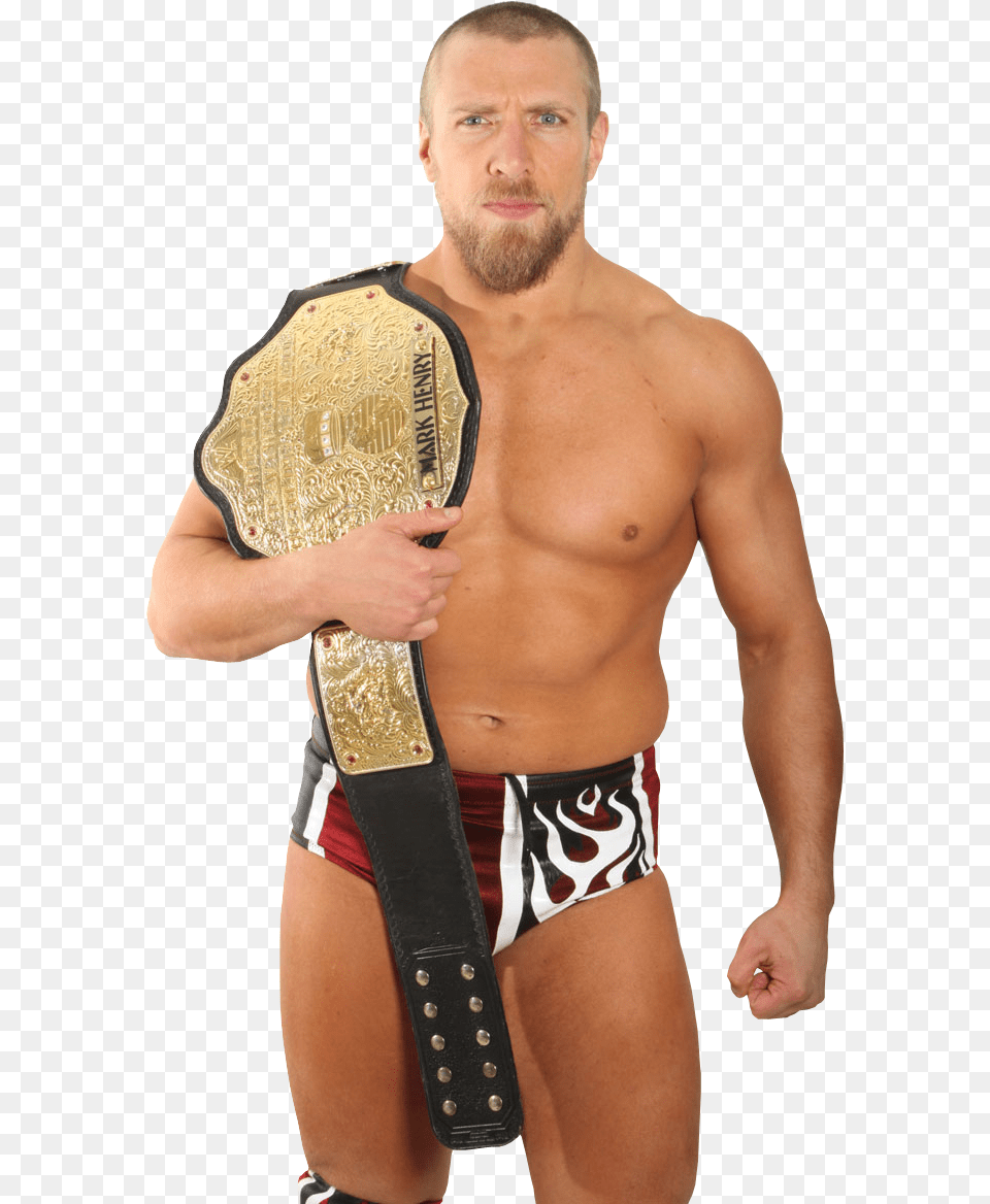 Daniel Bryan Image Daniel Bryan Signed Wwe World Heavyweight Champion, Accessories, Belt, Adult, Person Free Png