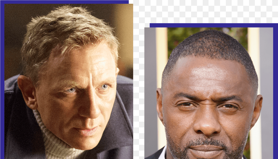 Daniel Craig And Idris Elba 25 Bond Shooting, Adult, Sad, Portrait, Photography Free Transparent Png