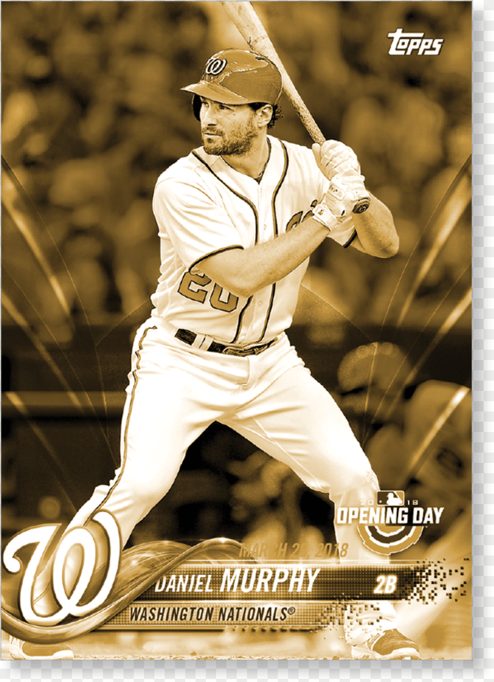 Daniel Murphy 2018 Topps Opening Day Baseball Base, Team Sport, Team, Sport, Person Free Png Download