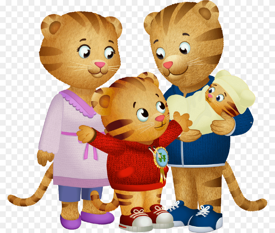 Daniel Tiger And His Family, Toy, Plush Free Png