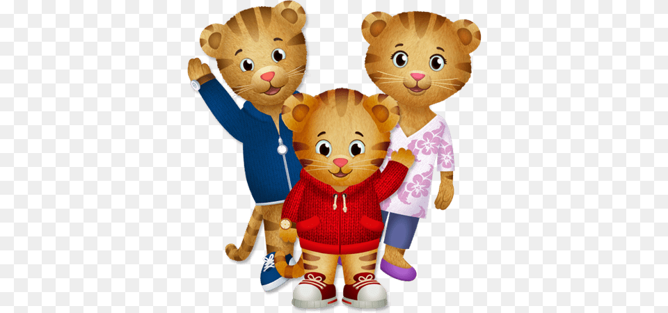 Daniel Tiger With Mum And Dad, Teddy Bear, Toy, Plush Free Transparent Png