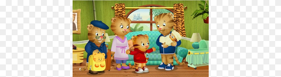 Daniel Tiger39s Neighborhood Daniel Tiger Living Room, Toy, Baby, Person, Plant Free Png Download