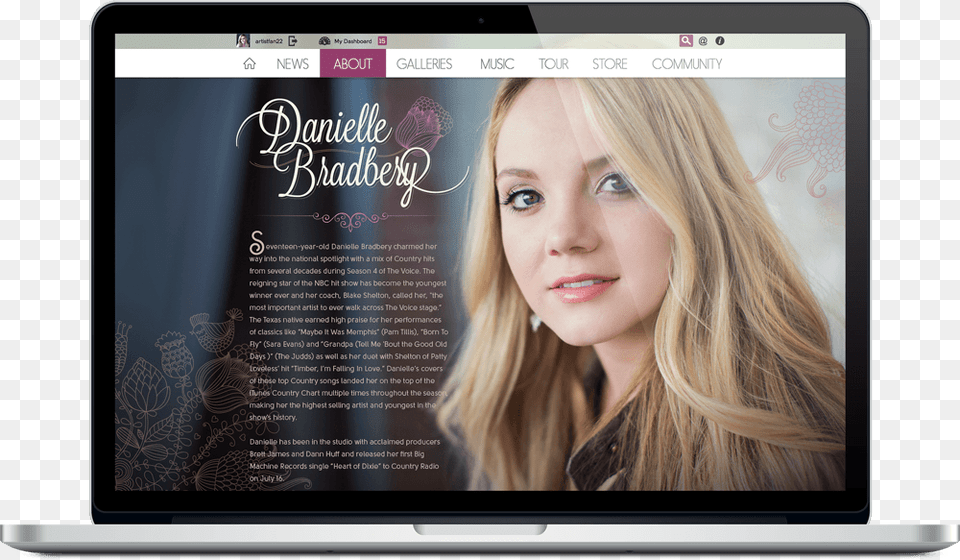 Danielle Bradbery Cute Design Standard Size 20x30 Two Side Print Country, Adult, Person, Woman, Female Free Png Download