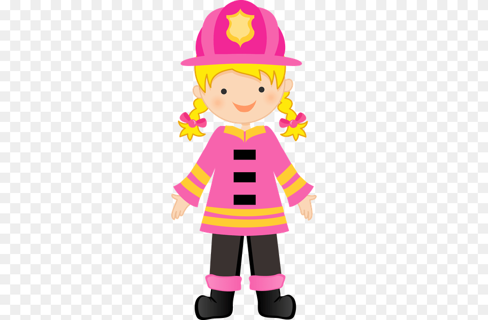 Danielle M Firefighters Clipart Pink, Baby, Person, Face, Head Free Transparent Png