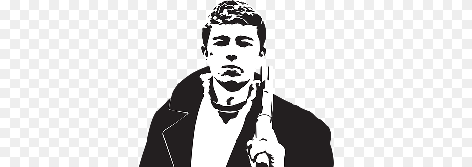 Danila Bagrov Stencil, Adult, Male, Man Free Png