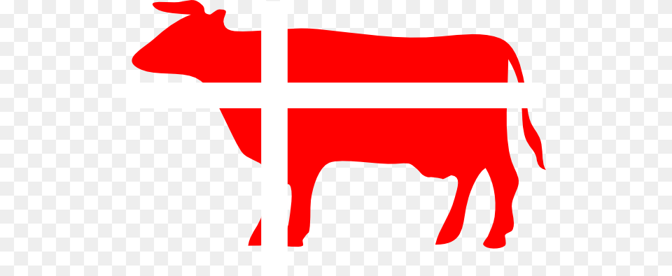 Danish Flag Cow Clip Art, Animal, Cattle, Livestock, Mammal Png Image