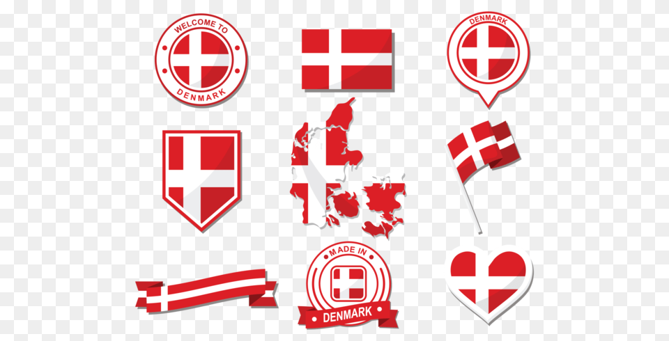 Danish Flag Vector, Logo, First Aid Png