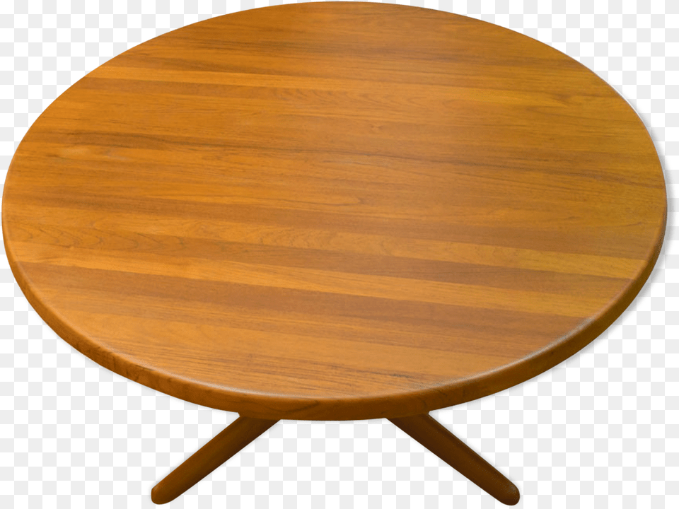 Danish Solid Teak Round Coffee Table 1970ssrc Https Coffee Table, Coffee Table, Furniture, Wood, Tabletop Png