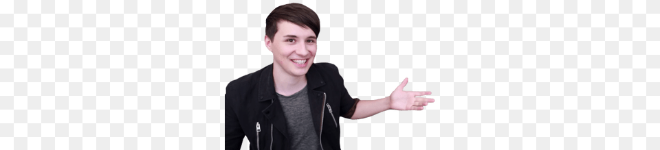 Danisnotonfire Showing Danisnotonfire Transparent Transparent Dan Howell, Jacket, Hand, Finger, Coat Free Png Download