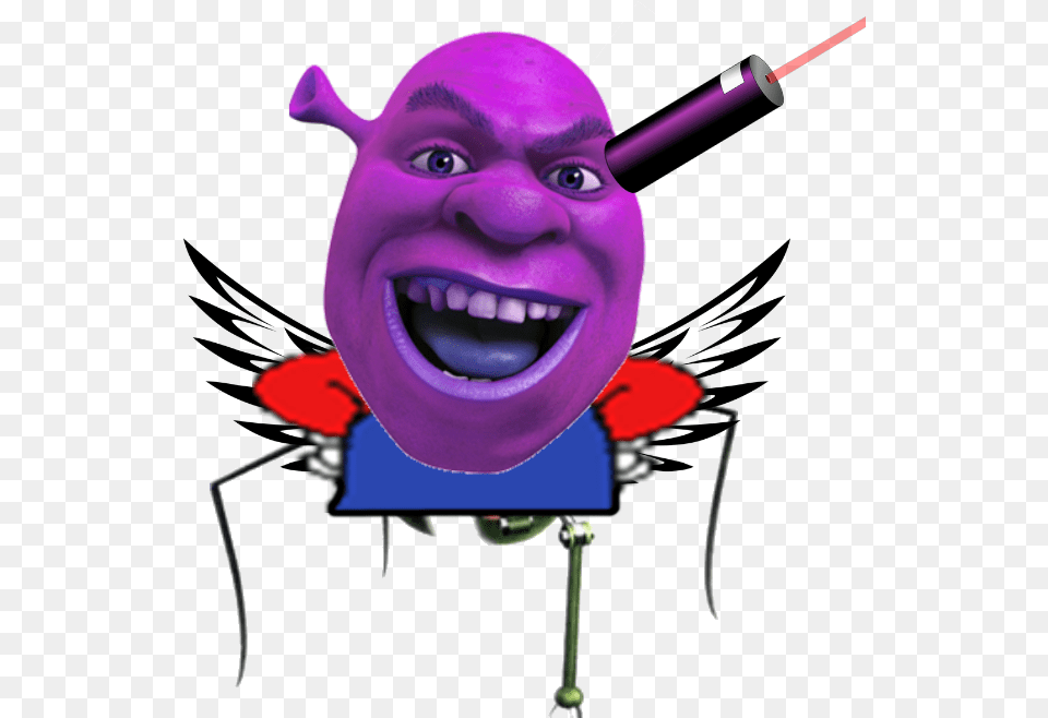 Dank Meme Man Shrek Forever After, Purple, Baby, Face, Head Free Png