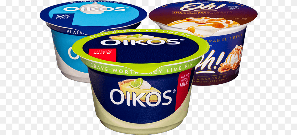 Dannon Oikos, Dessert, Food, Yogurt, Cream Png Image