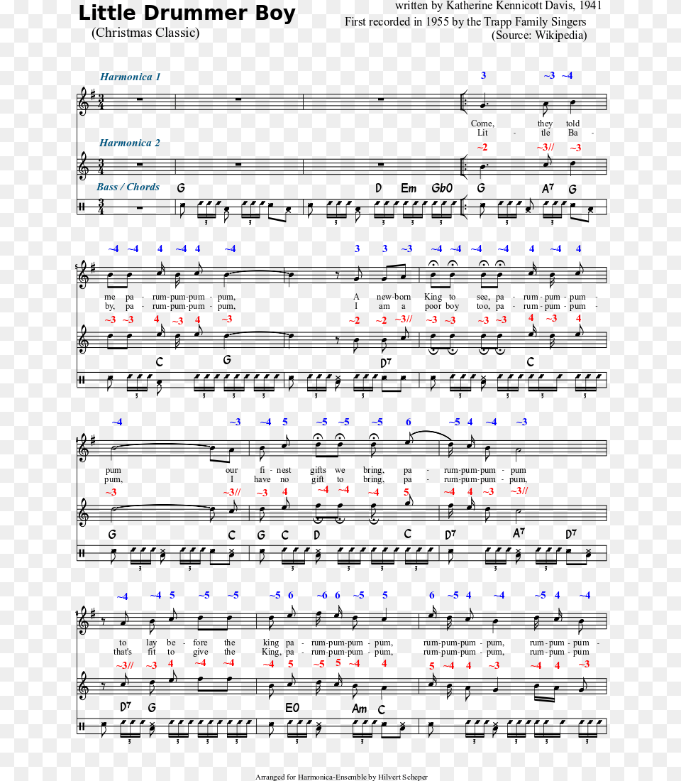 Danny Boy Harmonica Chromatic Tab, Page, Text Free Png
