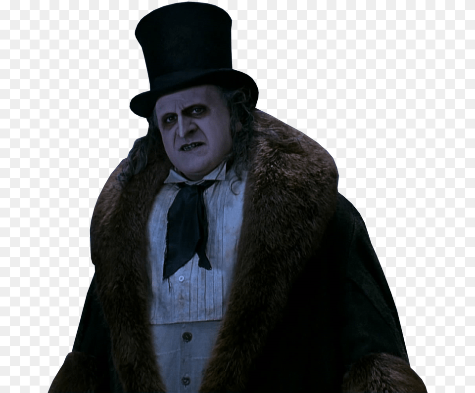 Danny Devito As Penguin Batman Returns Penguin, Portrait, Clothing, Coat, Face Png