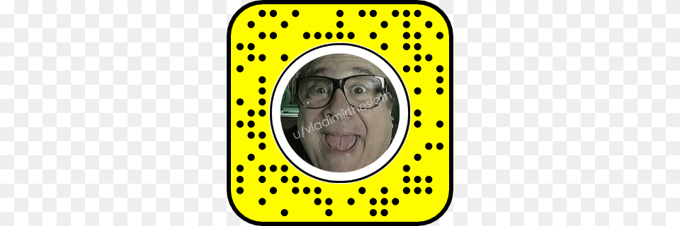 Danny Devito Popping Up And Saying Egg Snaplenses, Accessories, Photography, Person, Portrait Png