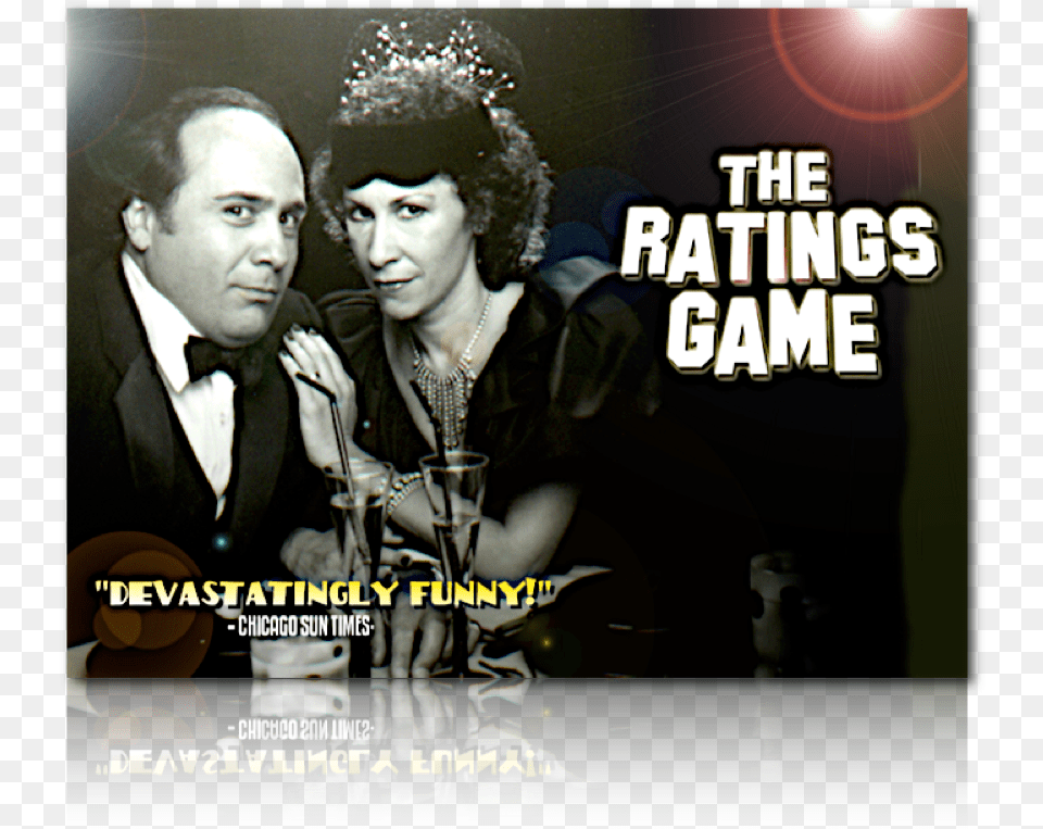 Danny Devito Rhea Perlman The Ratings Game, Advertisement, Poster, Adult, Person Free Png