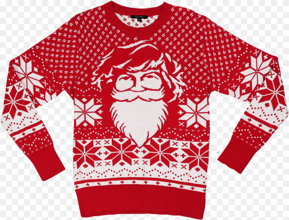 Danny Duncan Ugly Christmas Sweater Long Sleeve, Clothing, Knitwear, Sweatshirt, Hoodie Png Image