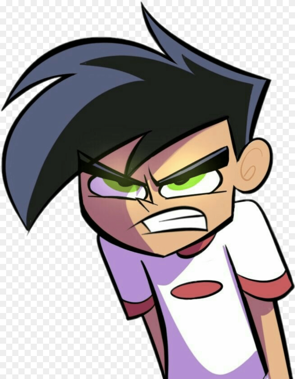 Dannyphantom Danny Nickelodeon Angry Enfado Dannyfenton Danny Phantom Love, Book, Comics, Publication, Person Png Image