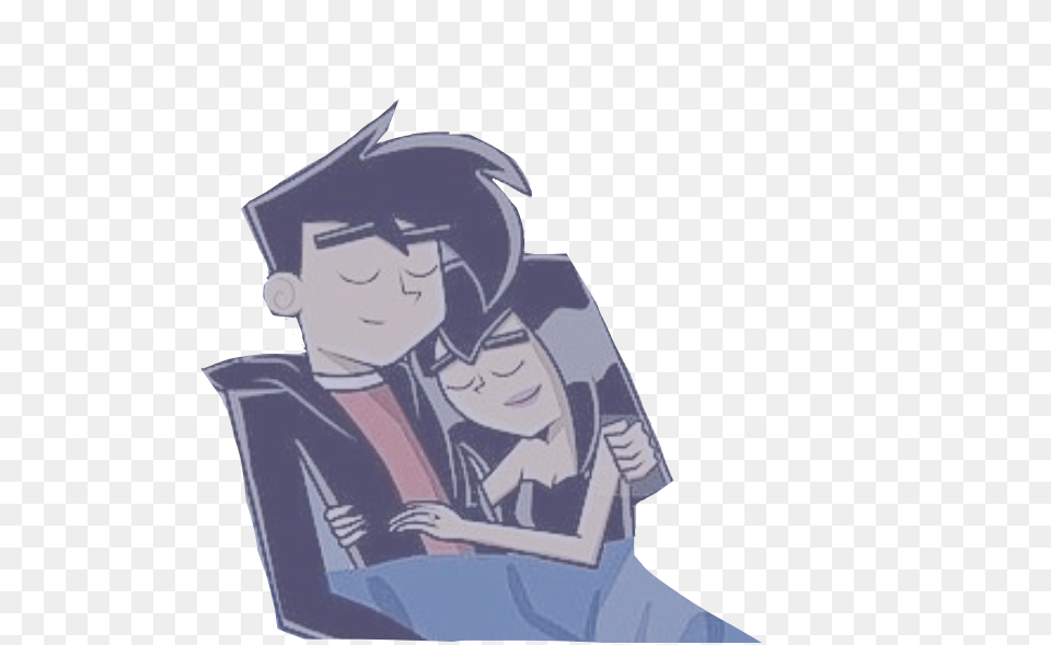 Dannyphantom Love Grunge Danny Hug Tumblr Kawaii Sad Goth, Person, People, Graduation, Adult Png