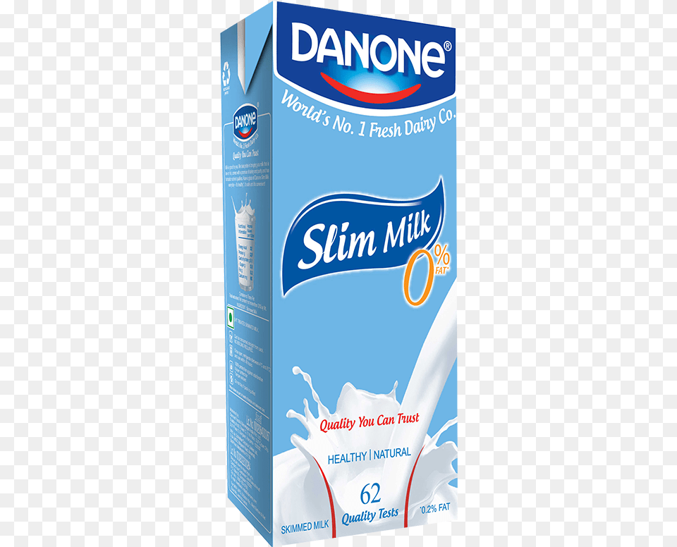 Danone Slim Milk Danone, Beverage, Dairy, Food Free Png