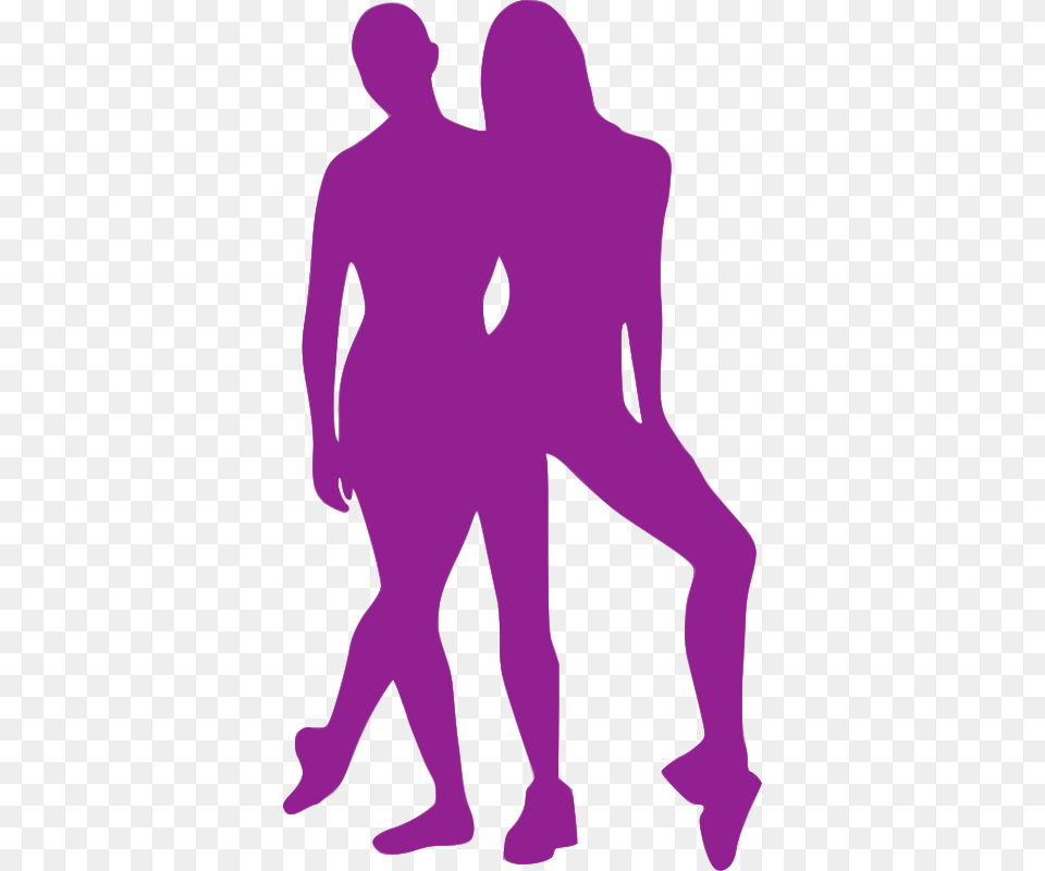 Danse Clipart Purple Illustration, Silhouette, Dancing, Leisure Activities, Person Png Image