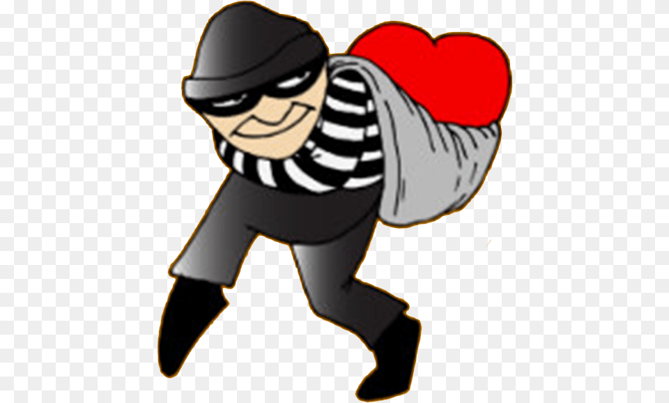 Danses Heart Robber Clipart Full Size Clipart Ladro De, Baby, Person, Performer, Clown Free Png Download