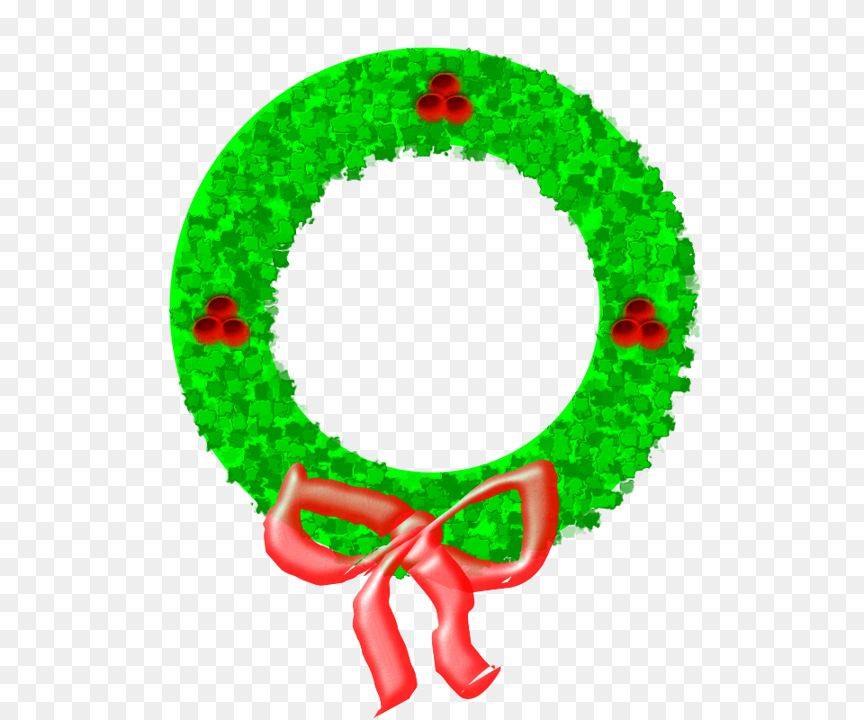 Dansgame Come On Cartoon, Green, Wreath Free Png