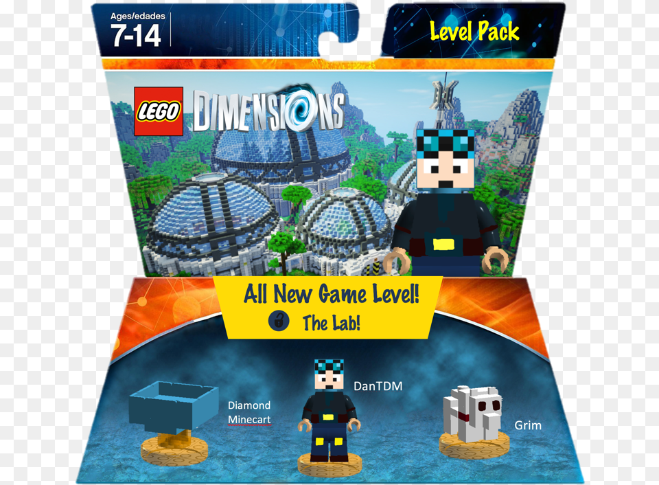 Dantdm Level Pack Lego Dimensions Dantdm Pack, Adult, Male, Man, Person Png Image