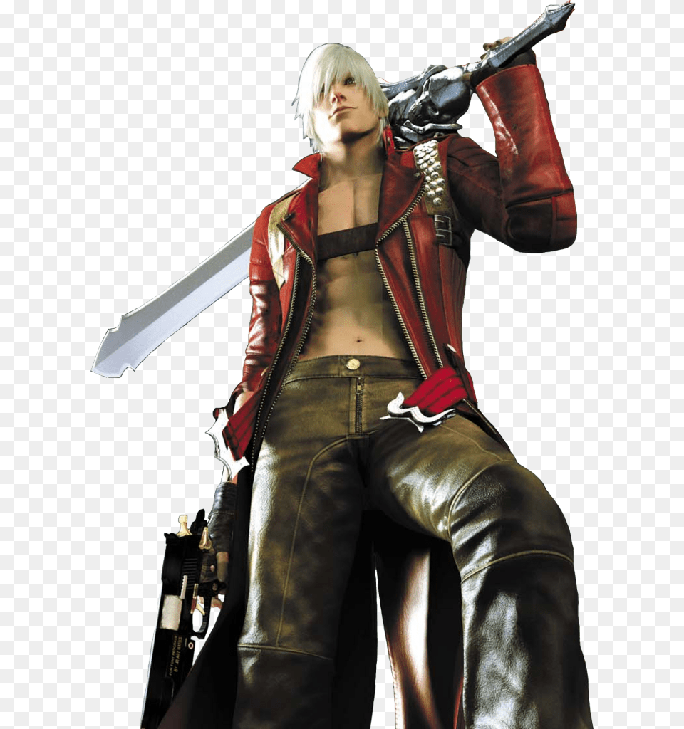 Dante Devil May Cry 3 Dante39s Awakening, Clothing, Coat, Costume, Person Free Transparent Png