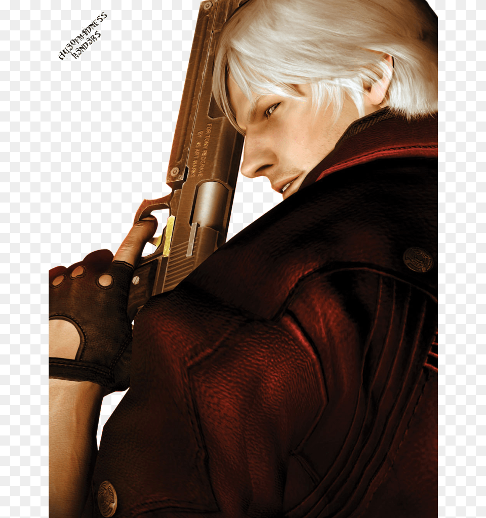Dante Devil May Cry 4 Render, Adult, Weapon, Rifle, Person Free Transparent Png