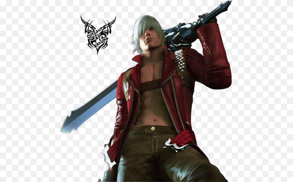 Dante Devil May Cry Devil May Cry Render, Adult, Weapon, Sword, Person Png