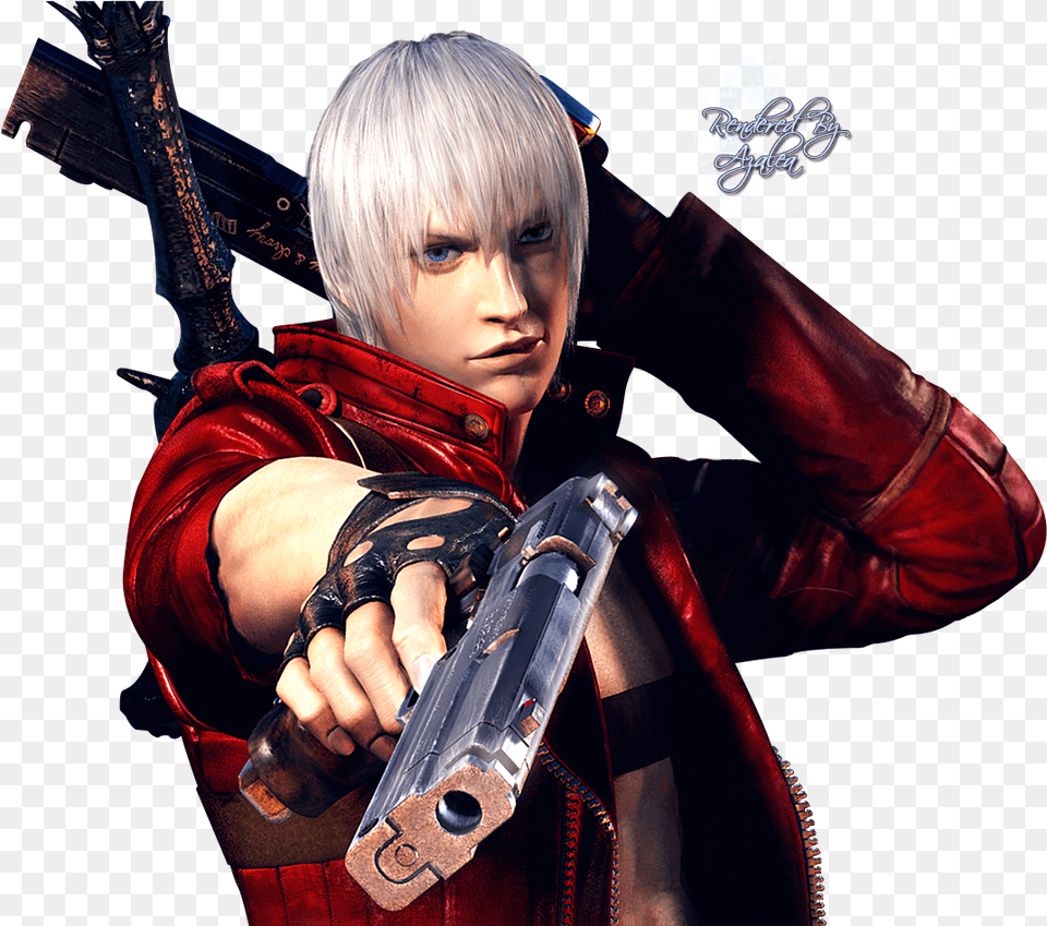 Dante Devil May Cry Clothing, Person, Jacket, Handgun Free Transparent Png