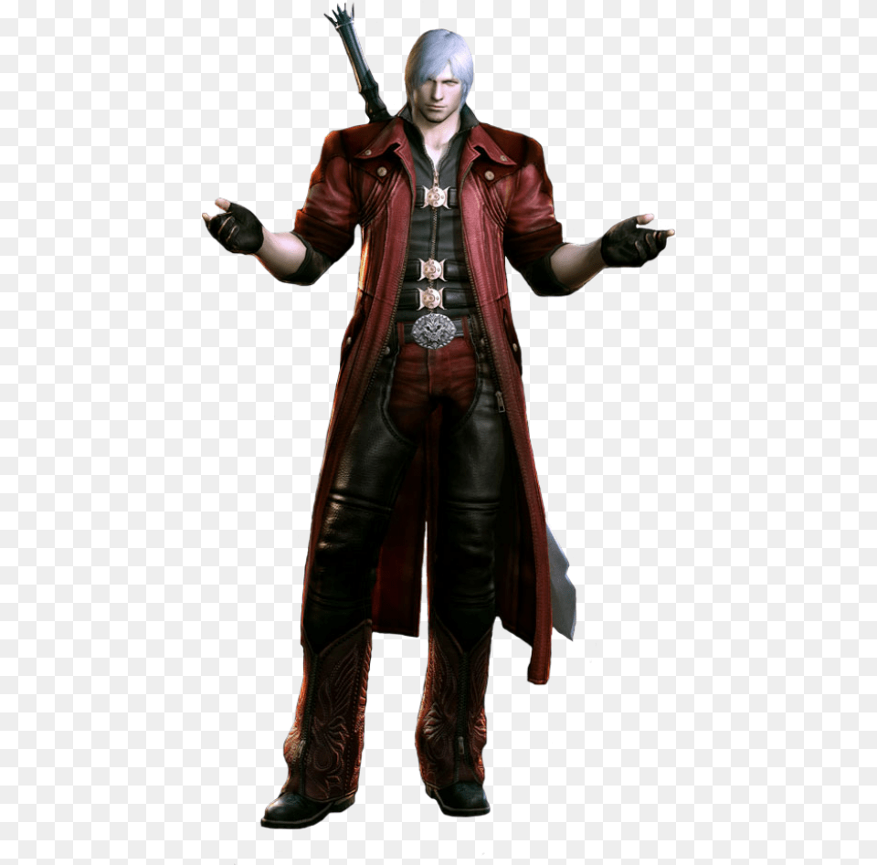 Dante Dmc4 Devil May Cry Hero, Person, Clothing, Coat, Costume Png
