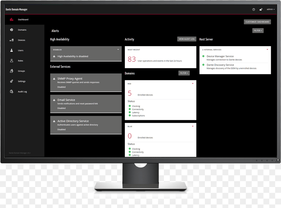 Dante Domain Manager, Monitor, Computer Hardware, Electronics, File Free Transparent Png