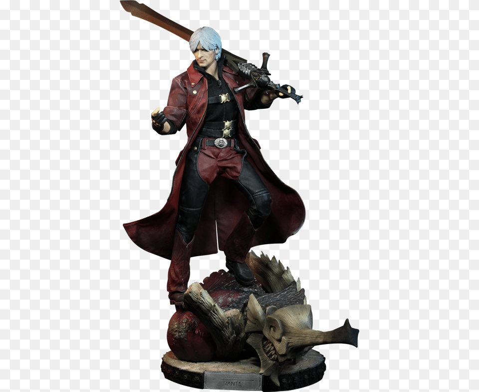 Dante Luxury Version Sixth Scale Figure Devil May Cry 4 Dante Statue, Clothing, Coat, Figurine, Adult Png Image