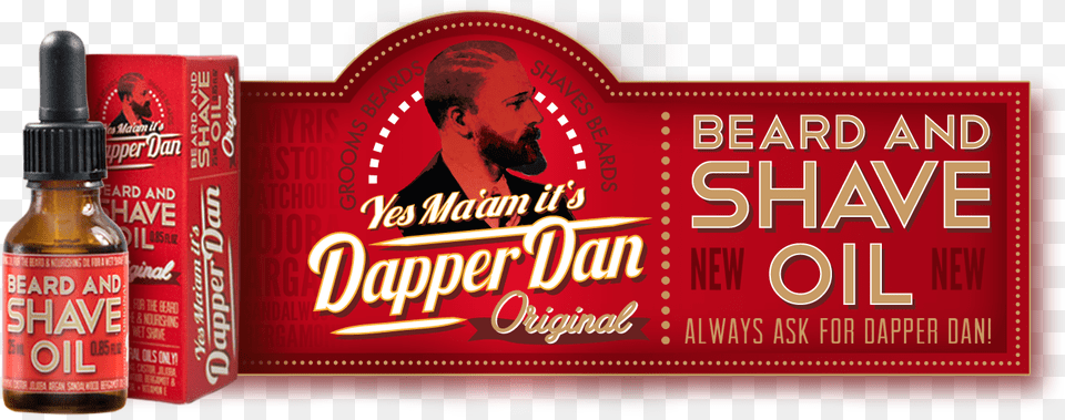 Dapper Dan Beard Oil, Adult, Man, Male, Person Free Transparent Png