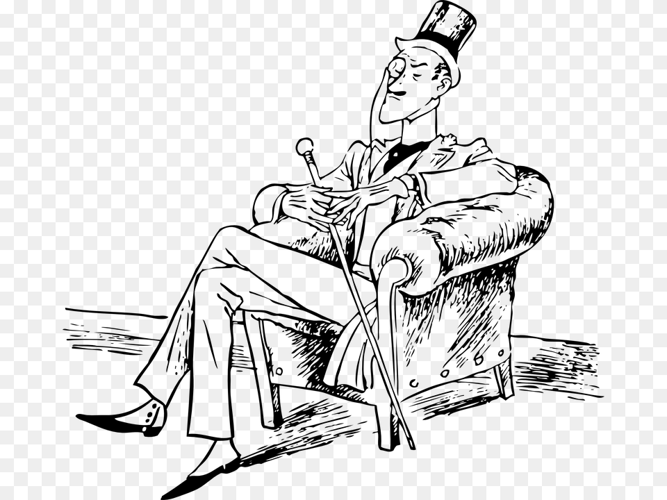 Dapper Dan Cartoon, Gray Free Transparent Png