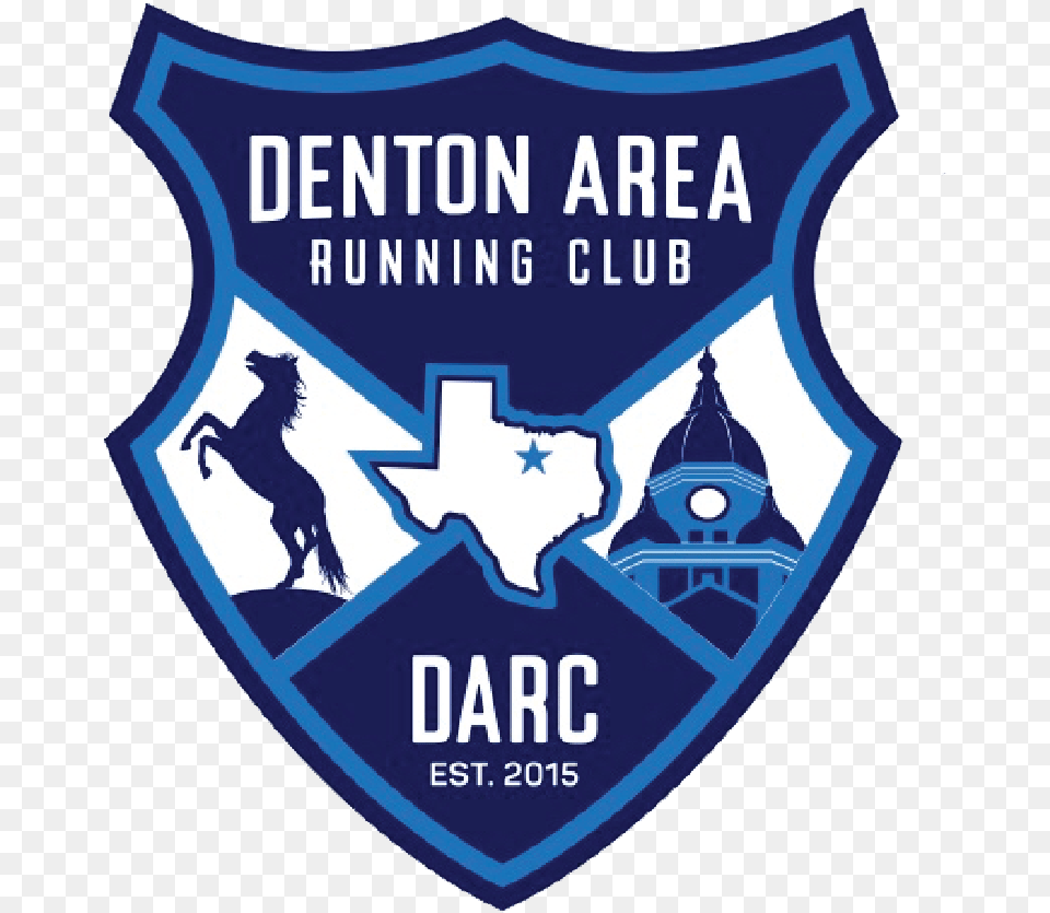 Darc Logo Shield Denton Area Running Club, Badge, Symbol, Animal, Canine Free Png