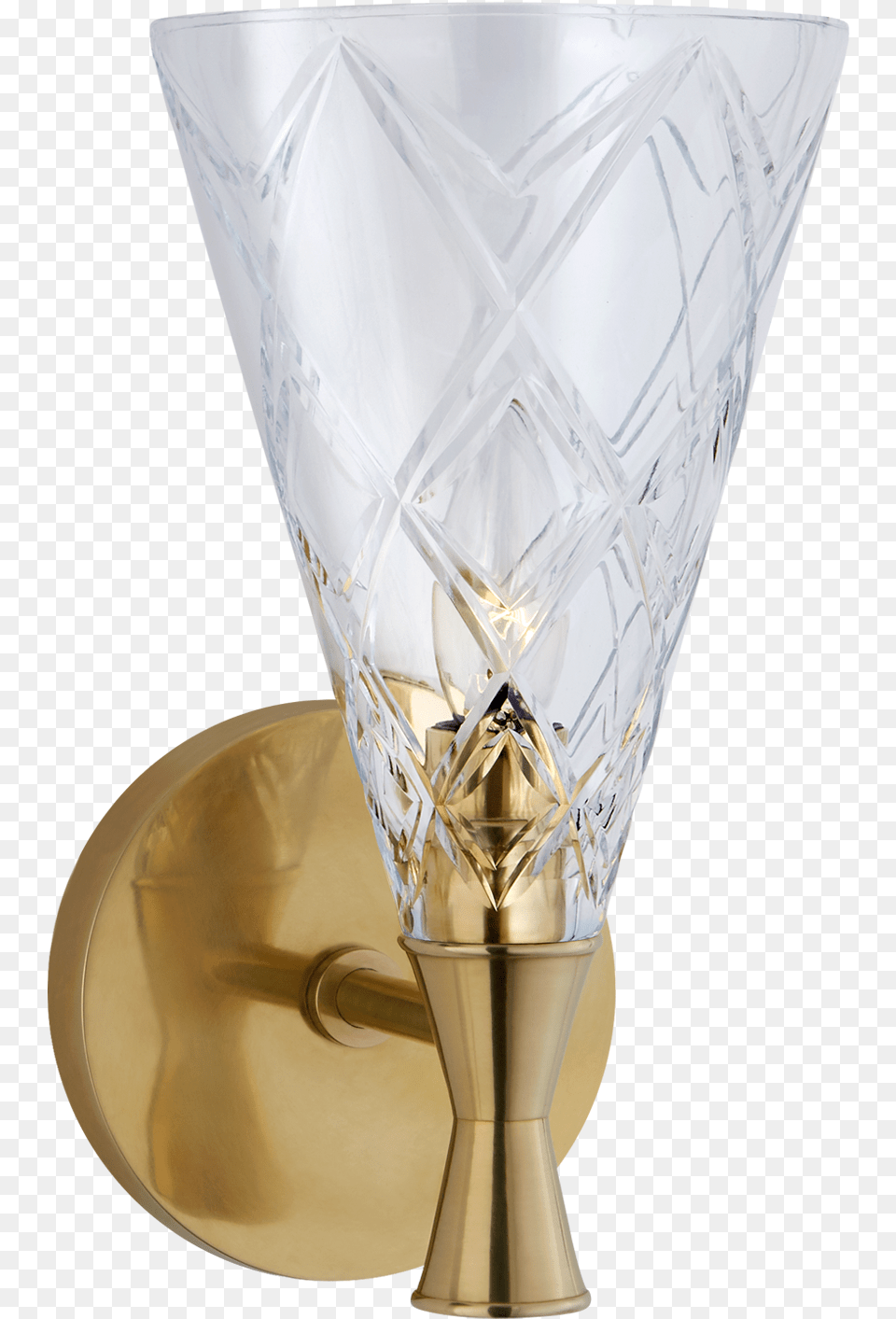 Darcy Single Sconce In Soft Brass Design By Kate Spade Lamp, Glass, Lampshade, Smoke Pipe Free Transparent Png