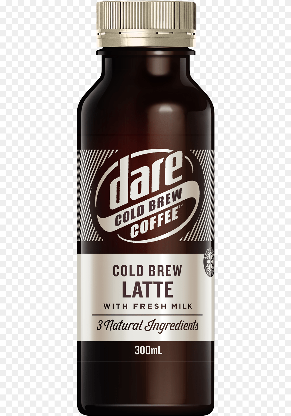 Dare Cold Brew Latte Energy Shot, Bottle, Cosmetics, Perfume, Food Png