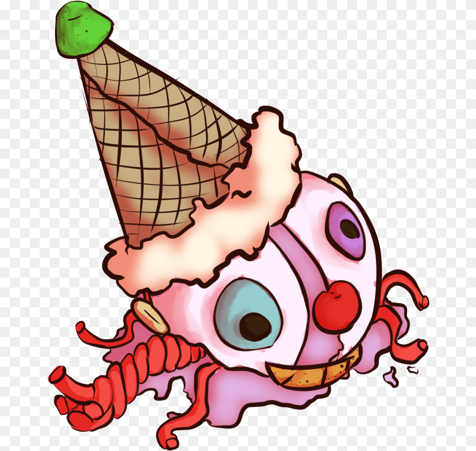 Dare You To Eat It Fnaf Art Sister Location Ennard Sister Location Ennard Fnaf, Cream, Dessert, Food, Ice Cream Free Png Download