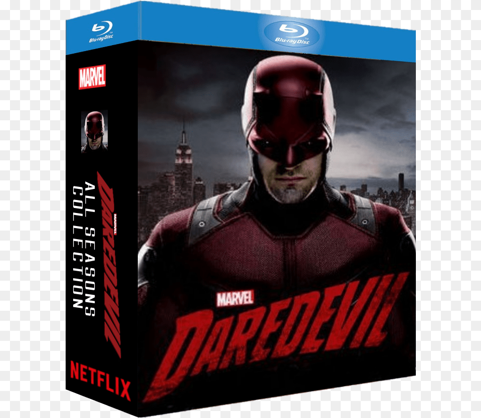 Daredevil All Seasons Bluray Cover Daredevil Charlie Cox Suit, Adult, Batman, Male, Man Png